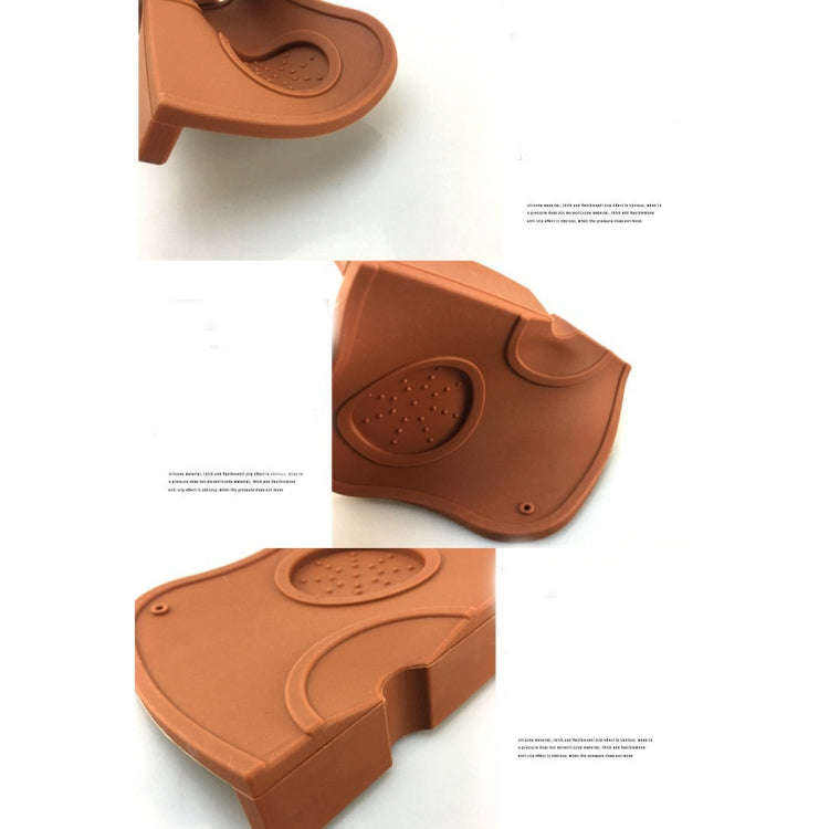 Pressure Pad Non-slip Filling Corner Coffee Pad, Size:Small 12.5×14cm(Brown)
