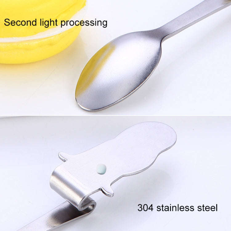 Creative Coffee Spoon Mermaid Shape Handle Spoons Flatware Drinking Tools, Color:Black