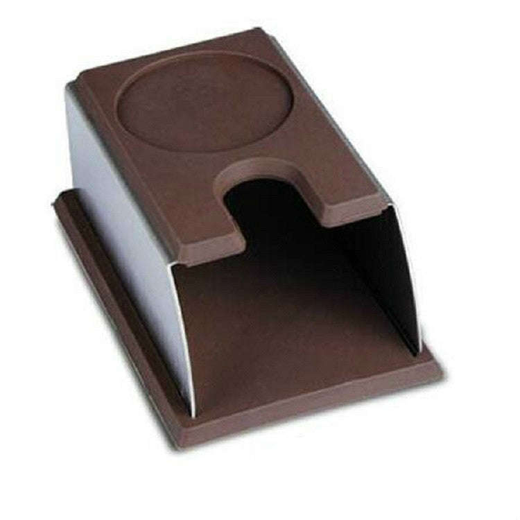 Stainless Steel Silicone Espresso Coffee Tamper Stand Barista Tool Powder Pad Hammer Pad(Brown)