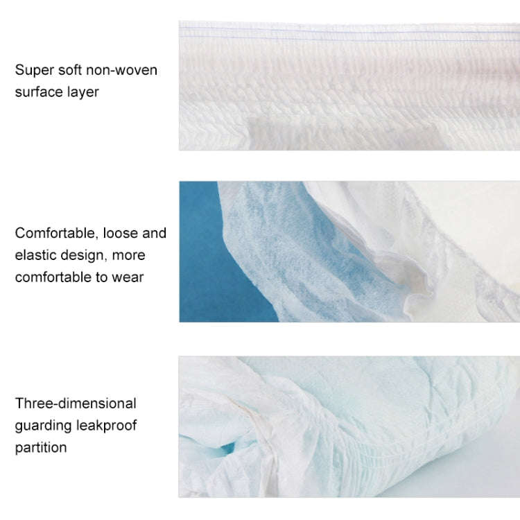 20 PCS Adult and Elderly Underpants Elastic Diapers, Size:L