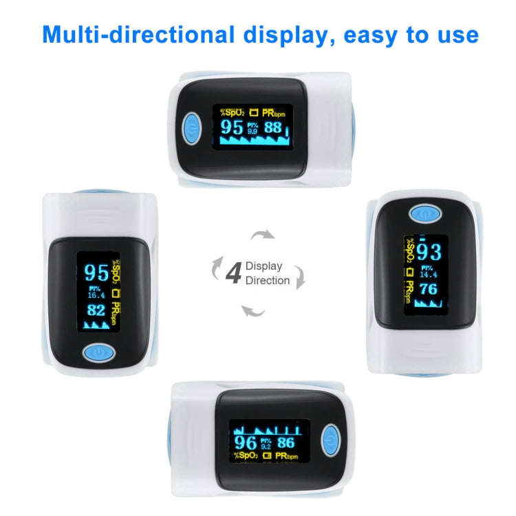 AB-80 Precision Finger Pulse Oximeter Blood Oxygen Monitor(Blue)