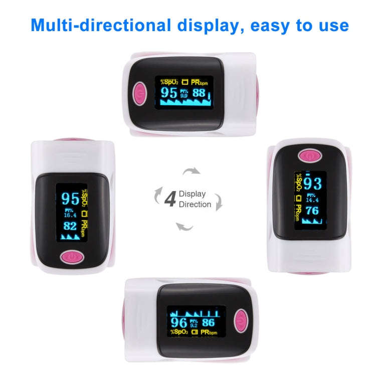 AB-80 Precision Finger Pulse Oximeter Blood Oxygen Monitor(Pink)