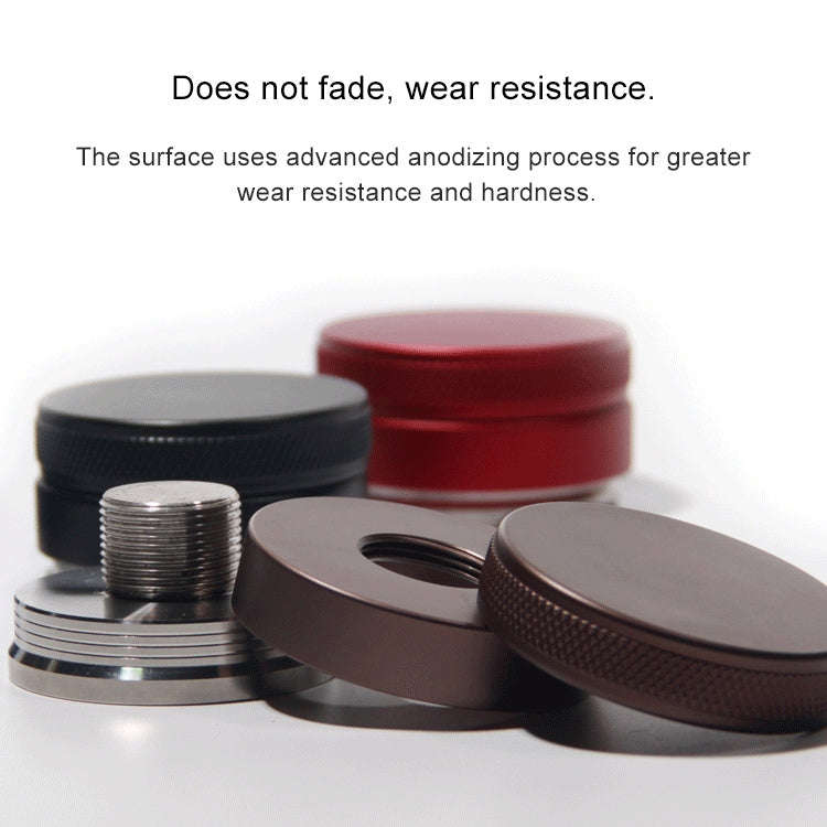 Macaron Stainless Steel Coffee Powder Flat Powder Filling Device, Specification:Three Pulp(Black)