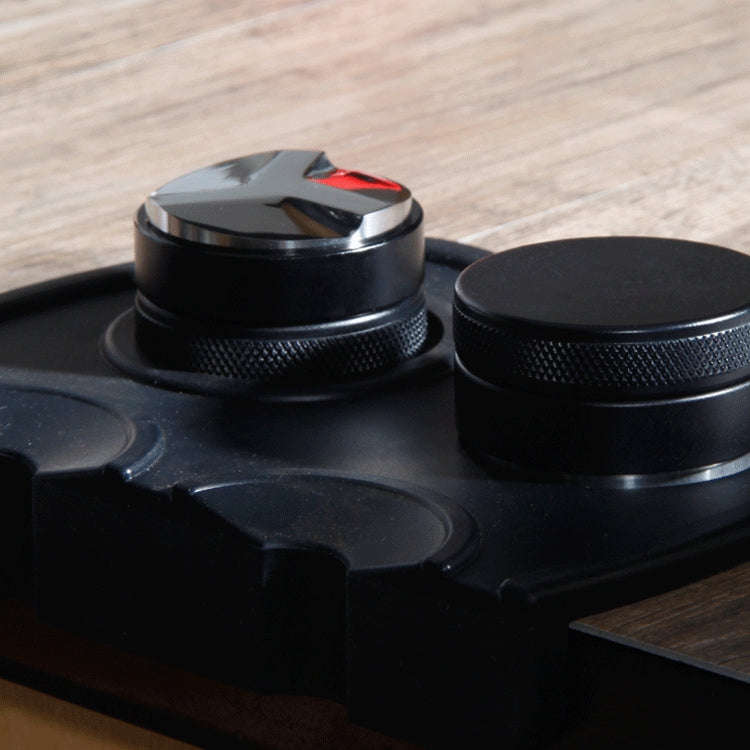 Macaron Stainless Steel Coffee Powder Flat Powder Filling Device, Specification:Three Pulp(Black)