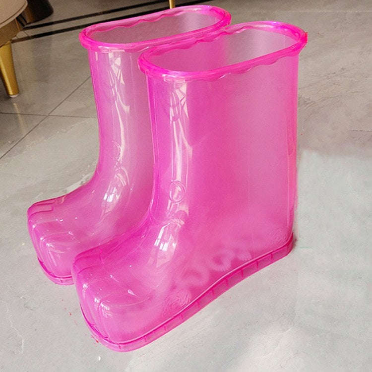 Magnet Portable Household Plastic High Tube Bubble Foot Shoes Bubble Bucket, Size:Height 28CM 45 ...