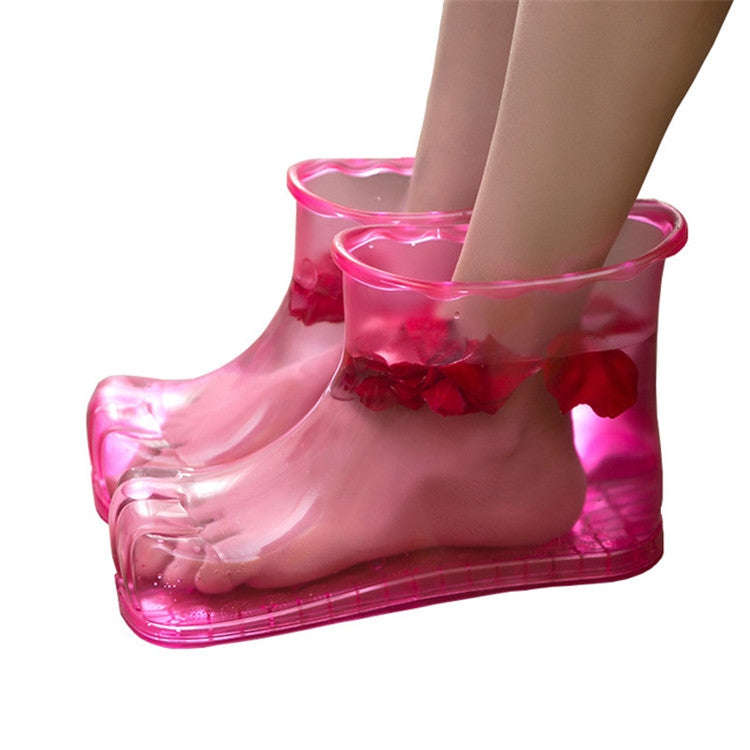 Magnet Portable Household Plastic High Tube Bubble Foot Shoes Bubble Bucket, Size:Height 28CM 45 ...