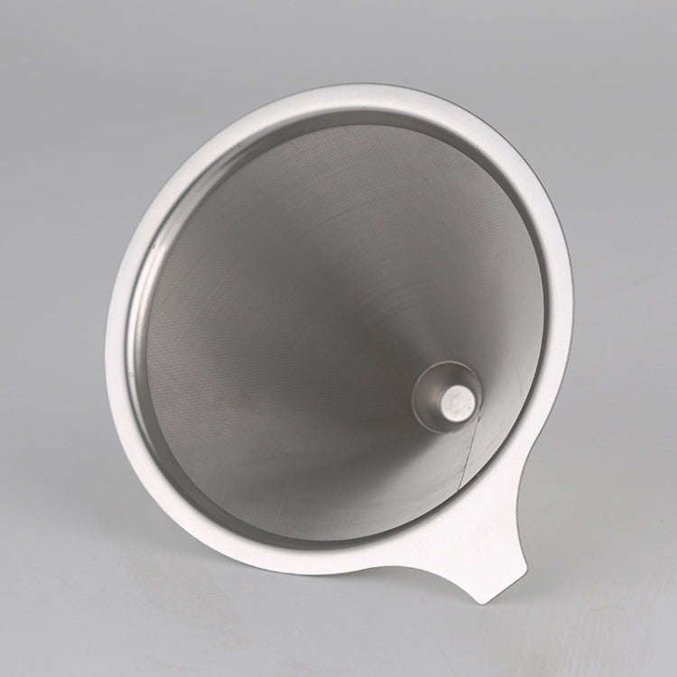 Stainless Steel Filter Cone Filter Cartridge Tea Coffee Free Paper Filter Cup(Silver)