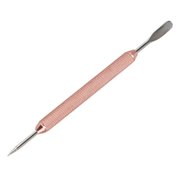 Fancy Coffee Pull Flower Needle Stainless Steel Carved Rod Crochet Flower Needle(Champagne)
