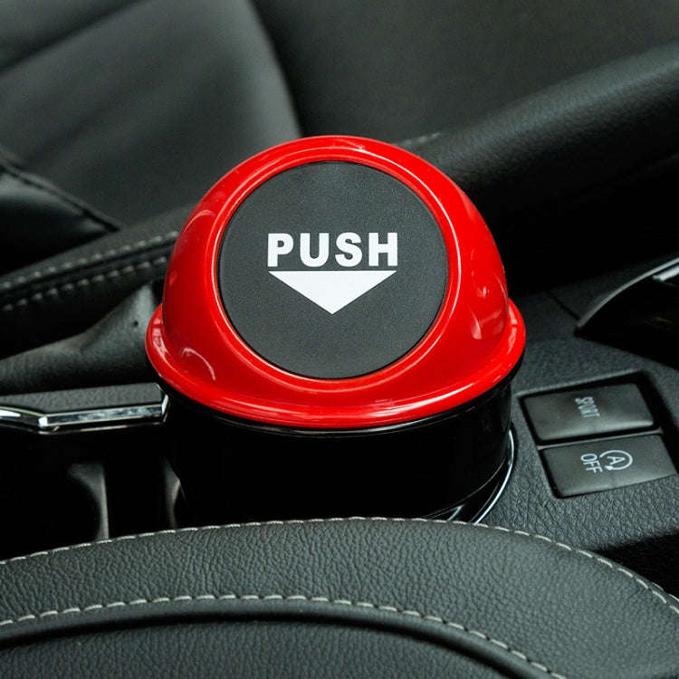 Universal Car Trash Bin Car Garbage Can Rubbish Dust Case Holder Bin Automobile Storage Bucket(Red)