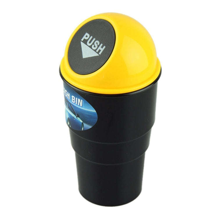 Universal Car Trash Bin Car Garbage Can Rubbish Dust Case Holder Bin Automobile Storage Bucket(Ye...