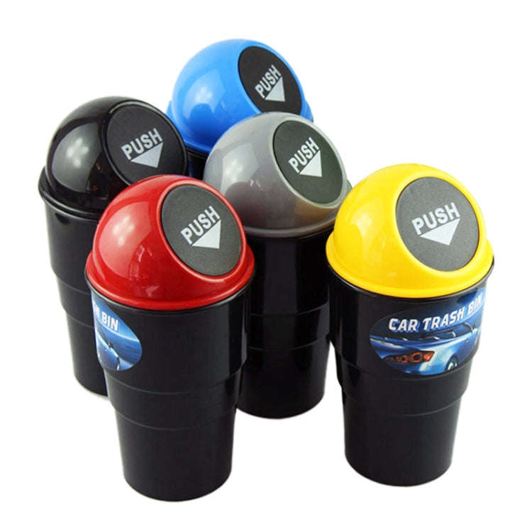 Universal Car Trash Bin Car Garbage Can Rubbish Dust Case Holder Bin Automobile Storage Bucket(Ye...