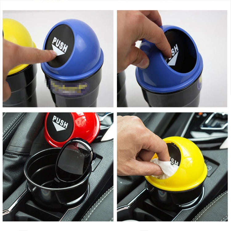 Universal Car Trash Bin Car Garbage Can Rubbish Dust Case Holder Bin Automobile Storage Bucket(Da...