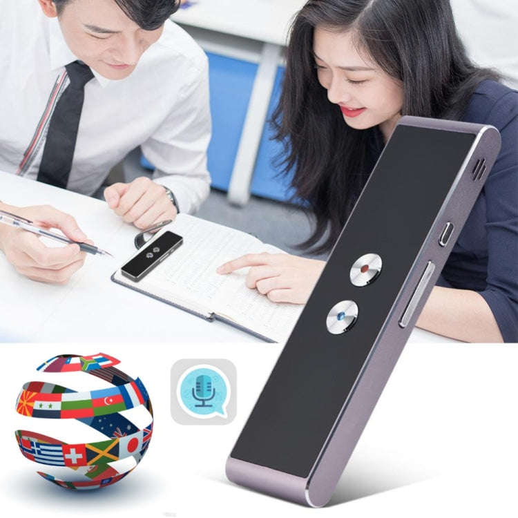 T8+ Portable Smart Voice Translator Smart Business Travel Real Time AI Translator Translation Mac...