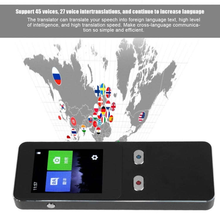 T9+ Portable WIFI Smart Voice Translator Smart Business Travel Real Time AI Translator Translatio...