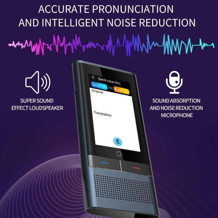 Z6 4G Version 3.1 inch Screen Smart Voice Translator for Business Travel 1GB+16GB Support 138 Lan...