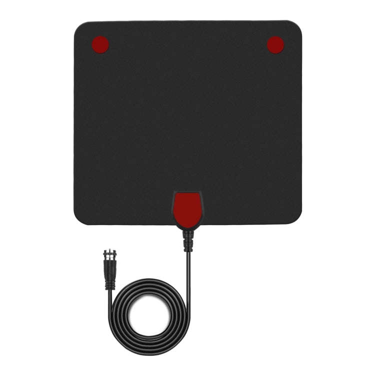 Ultra-thin Indoor HD Digital TV Antenna with 50 Miles Long Range Amplifier(Black)