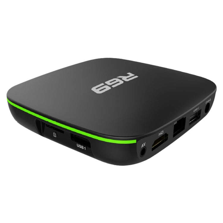 R69 1080P HD Smart TV BOX Android 4.4 Media Player with Remote Control, Quad Core Allwinner H3, R...