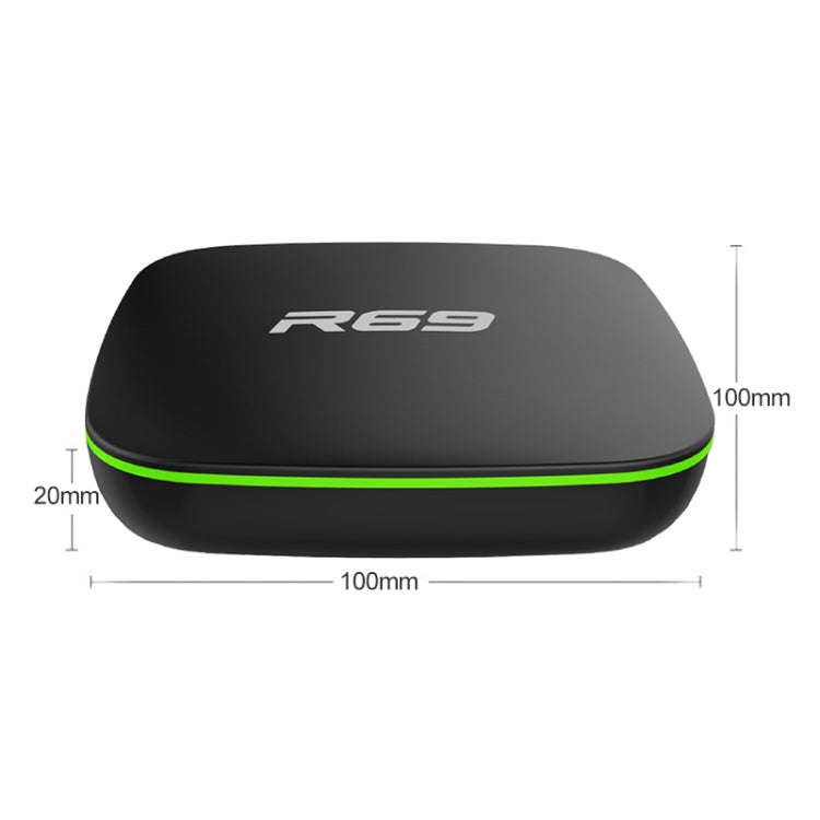 R69 1080P HD Smart TV BOX Android 4.4 Media Player with Remote Control, Quad Core Allwinner H3, R...