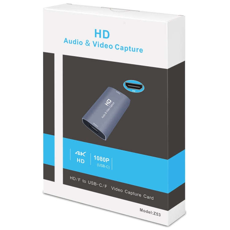 Z53 USB-C / Type-C Female to HDMI Female Video Capture Card