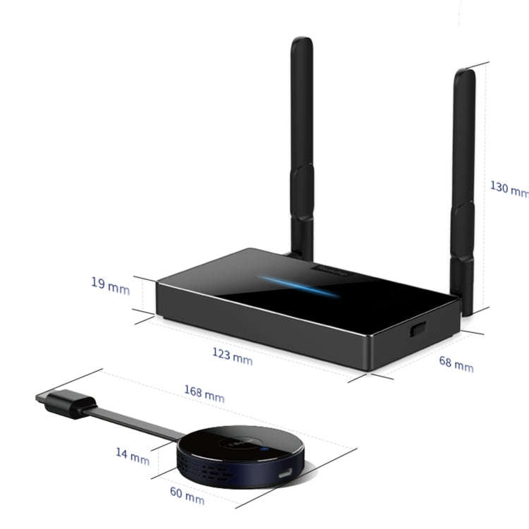 Z1 Wireless HDMI Screen Display Dongle Receiver + Transmitter Kit(Black)