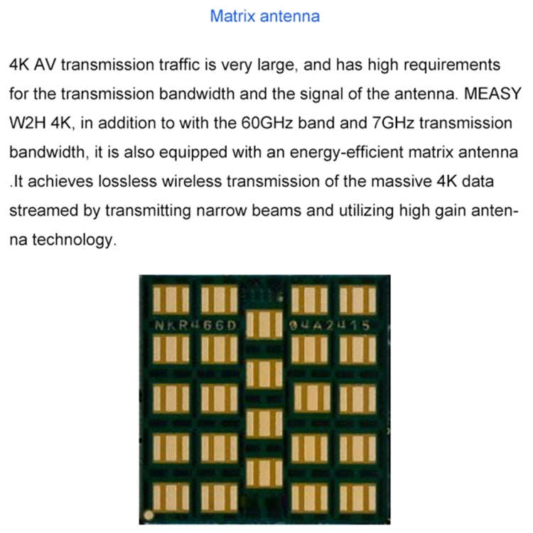 Measy W2H 60GHz 1080P Ultra HD Wireless Transmission Kit, Transmission Distance: 30m, EU Plug
