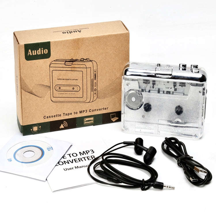 TON010 Type-C Convert Cassette Tape To MP3 (Transparent)