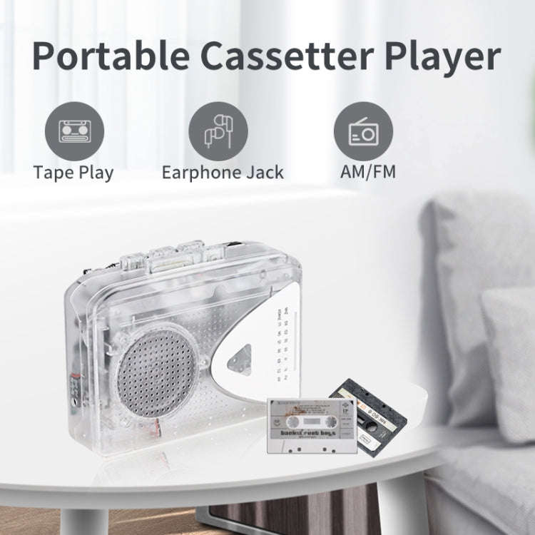 Portable Cassette Player Tape Player AM / FM Radio Receiver