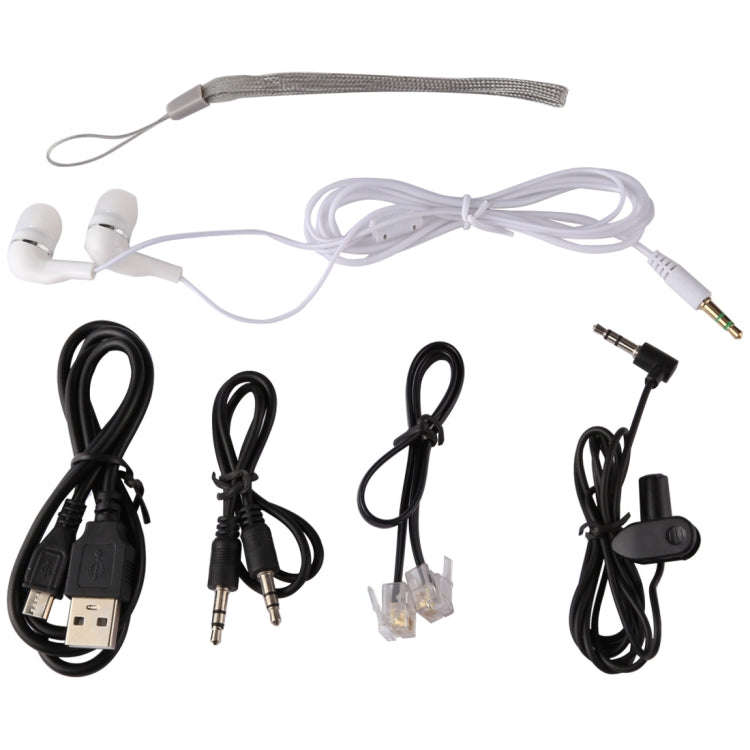 VM181 Portable Audio Voice Recorder, 8GB, Support Music Playback / TF Card / LINE-IN & Telephone ...