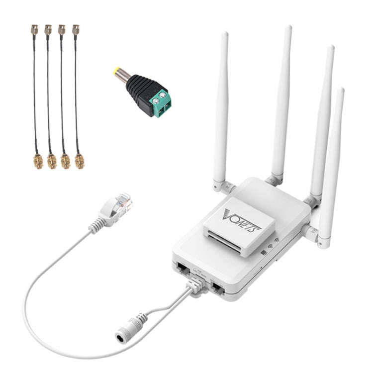VONETS VAR1200-H 1200Mbps Wireless Bridge External Antenna Dual-Band WiFi Repeater, With 4 Antenn...