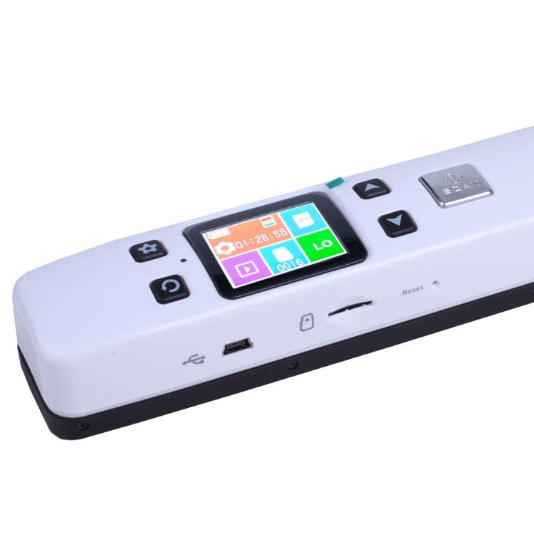 iScan02 Double Roller Mobile Document Portable Handheld Scanner with LED Display,  Support 1050DP...