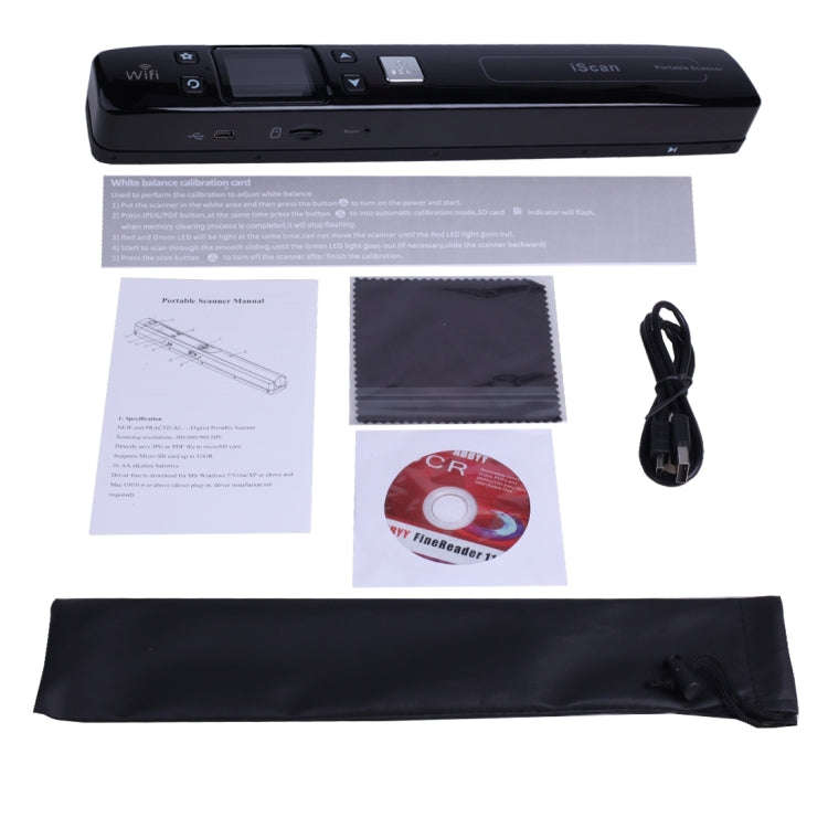 iScan02 WiFi Double Roller Mobile Document Portable Handheld Scanner with LED Display,  Support 1...