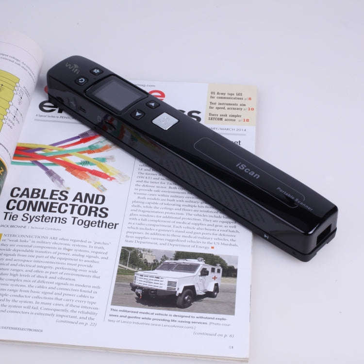 iScan02 WiFi Double Roller Mobile Document Portable Handheld Scanner with LED Display,  Support 1...