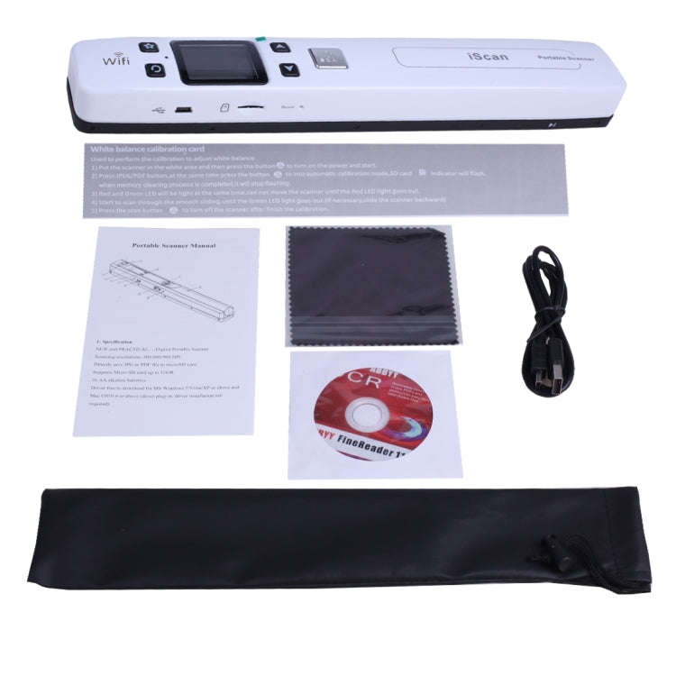 iScan02 WiFi Double Roller Mobile Document Portable Handheld Scanner with LED Display,  Support 1...