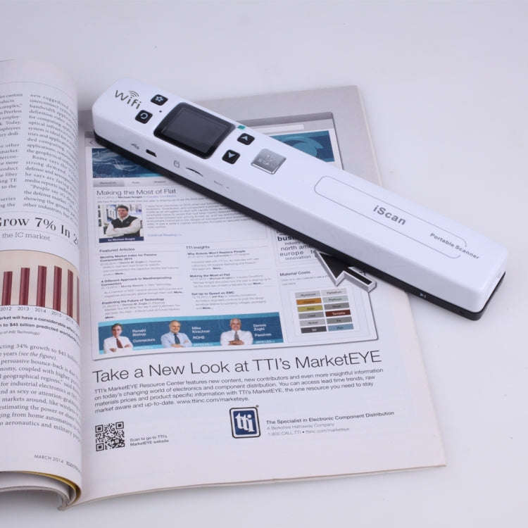 iScan02 WiFi Double Roller Mobile Document Portable Handheld Scanner with LED Display,  Support 1...