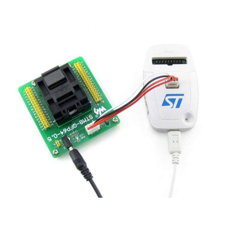 Waveshare STM8-QFP64-0.5, Programmer Adapter