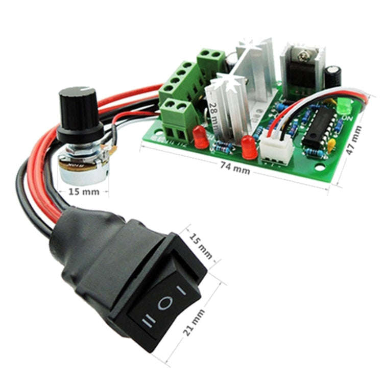 LDTR-WG0266 DC 6-30V 200W 16KHz PWM Motor Speed Controller Regulator Reversible Control Forward/R...