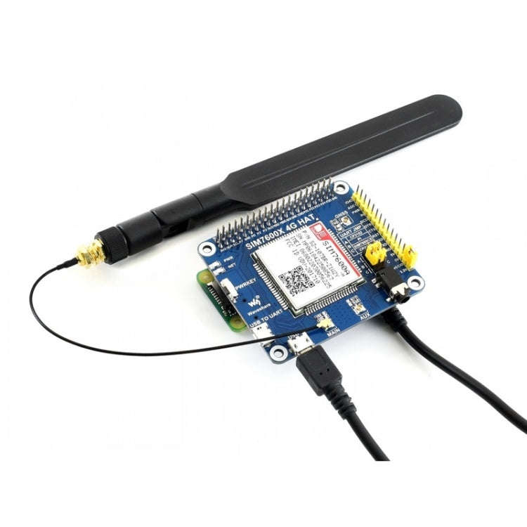 Waveshare 4G / 3G / GNSS HAT for Raspberry Pi, LTE CAT4, for North America