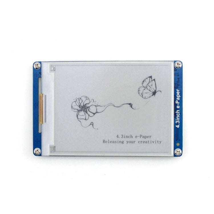Waveshare 4.3 inch 800x600 Pixel Serial Interface Electronic Paper Display UART Module