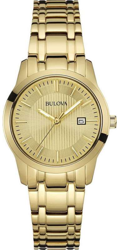 Authentic BULOVA Gold Tone Stainless Steel Ladies Watch