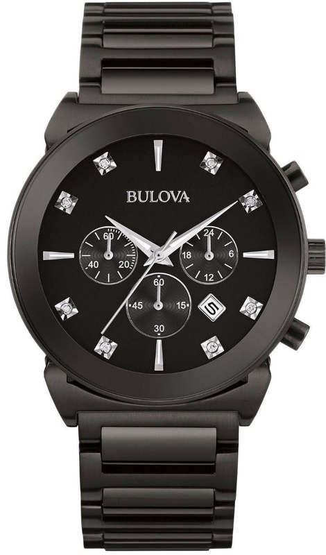 Authentic BULOVA Diamond Collection Chronograph Mens Watch