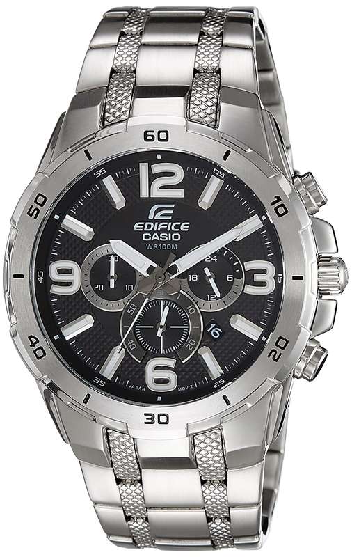 Authentic CASIO Edifice Stainless Steel Chronograph Mens Watch