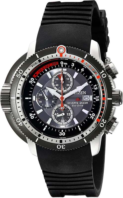 Authentic CITIZEN Eco Drive Promaster Depth Meter Chronograph Mens Watch