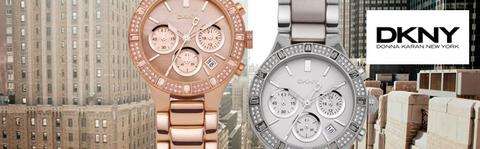 Authentic DKNY White Ceramic Gold Tone Multifunction Ladies Watch