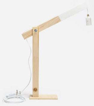 FIELA Table Lamp  White & Natural