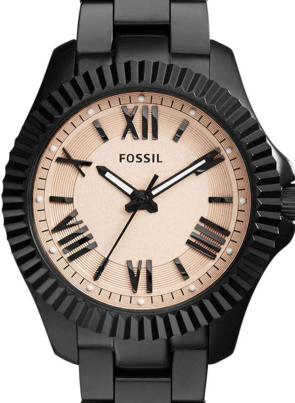 Authentic FOSSIL Cecile Black Stainless Steel Ladies Watch