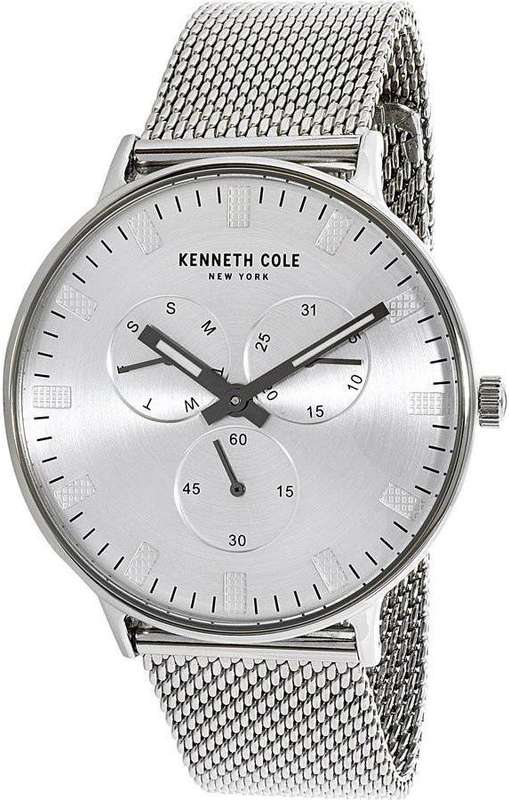 Authentic KENNETH COLE Stainless Steel Multifunction Mens Watch