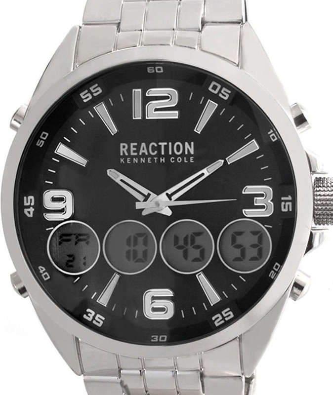 Authentic KENNETH COLE Reaction Stainless Steel Oversized Mens Watch