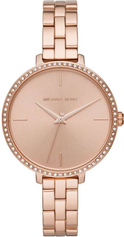 Authentic MICHAEL KORS Charley Crystal Accented Rose Gold Ladies Watch