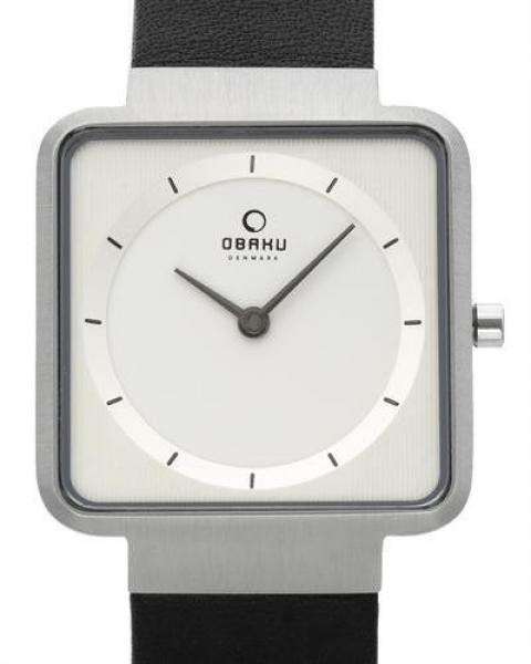 Authentic OBAKU Denmark Harmony Black Leather Ladies Watch