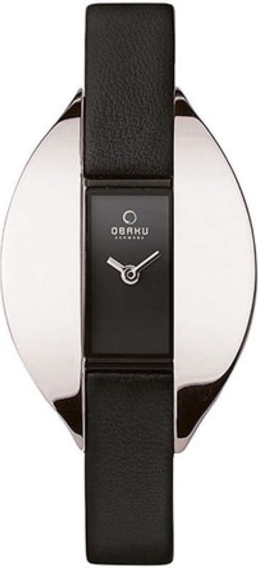 Authentic OBAKU Denmark Black Leather Ladies Watch